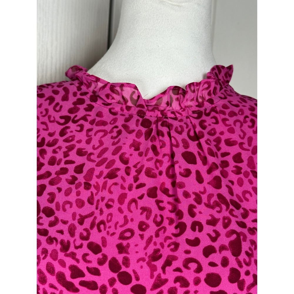entro Hot Pink Leopard Print Maxi Dress - Picture 9 of 12